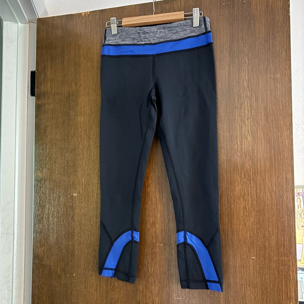 Lululemon Athletica Black and Blue Leggings